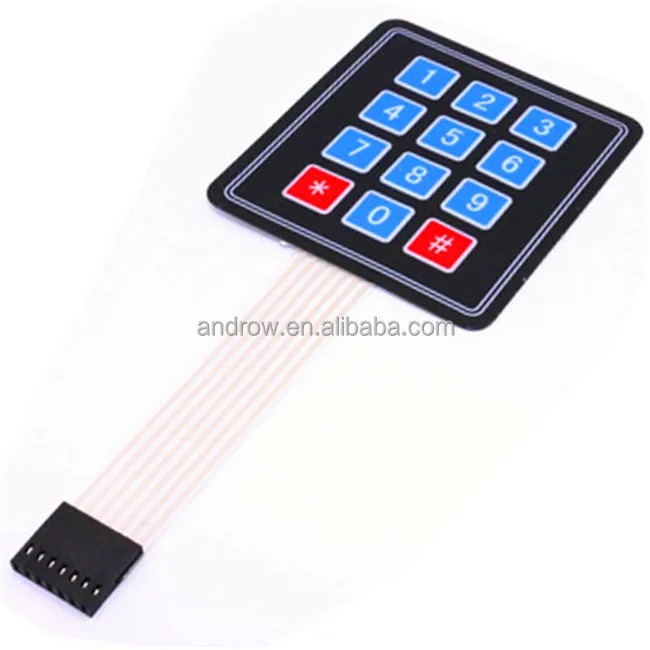 12Key Membrane Switch Keypad 3 x 4 Matrix Keyboard Module Membrane Switch Key ZC