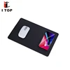2019 Hot Selling Leather Mouse Pad with Qi Wireless Charger for Cell Phone Computer