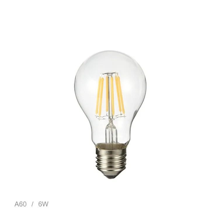 MillionGreat ILED A60 4W Antique Retro Glass LED Filament Light Bulb for Living Room