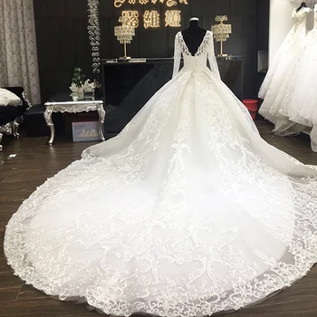 white embroidered wedding dress