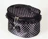 Portable Travel Vanity Case Cosmetic Pouch Pink Dot Fashionable Makeup Kit Box with Makeup Tote Bag