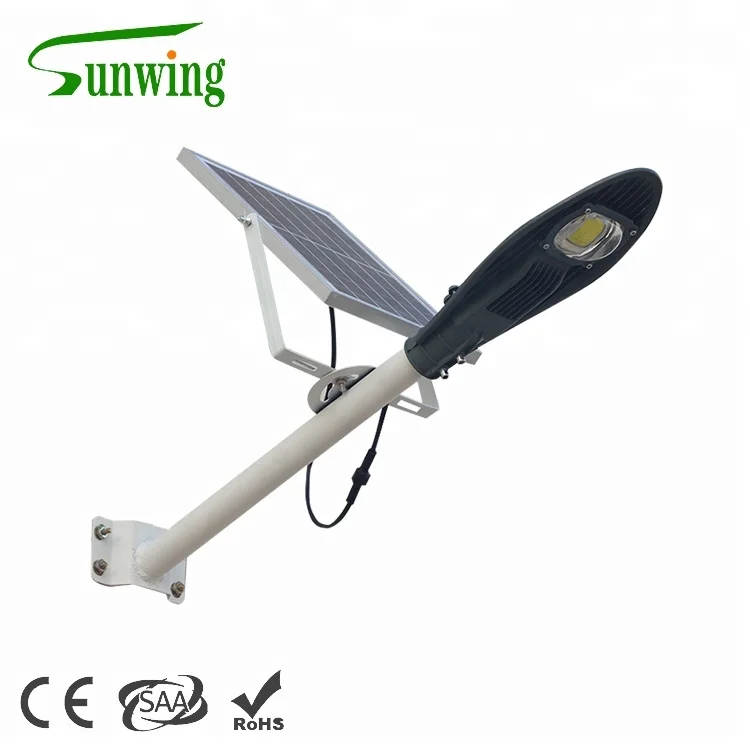 Wholesale Price Sensor With Remote Control 30W 50W 100W Aluminum Housing Led Solar Street Light