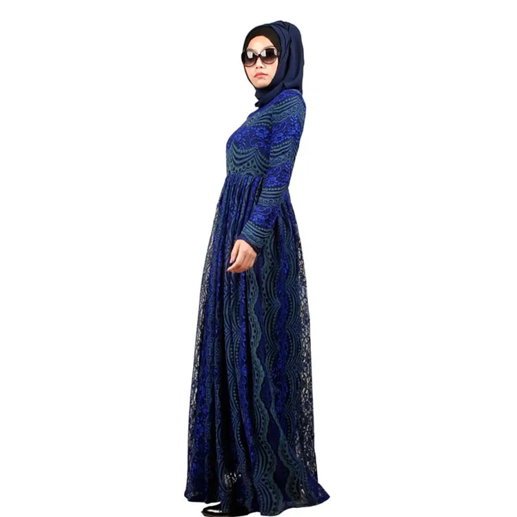 lin44 hot sales islamic clothing fashion blue dub