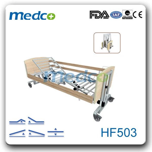 MED-HF501 Five functions electric foldable homecare bed