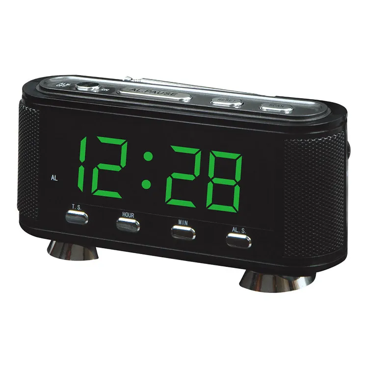 1.4 Inch Led Digital Alarm Clock With Auto Search Portable Fm Radio