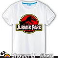 Cotton short sleeve children t shirts cute cartoon game boys girls figure kids wear summer jurassic