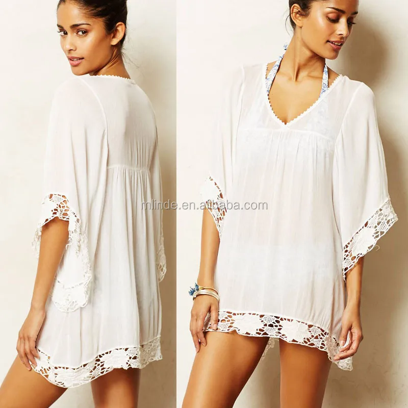 white linen bathing suit cover up