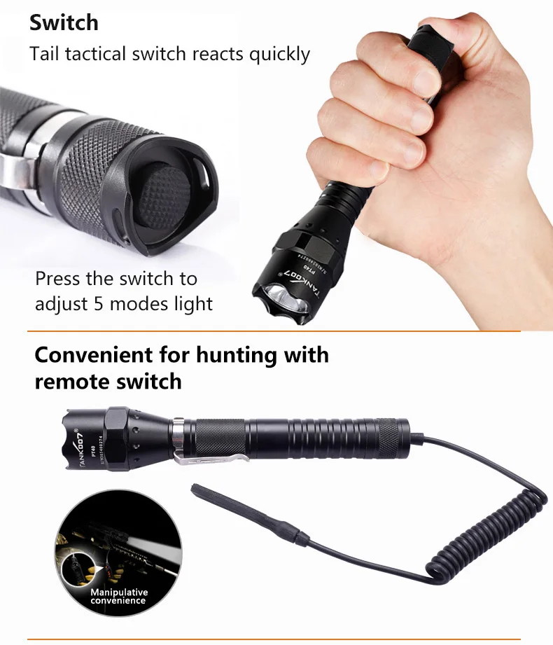 Oem Pocket Mini Led Defense Self Defence Weapons Hunting 1600 Tactical Flashlight Buy 1600