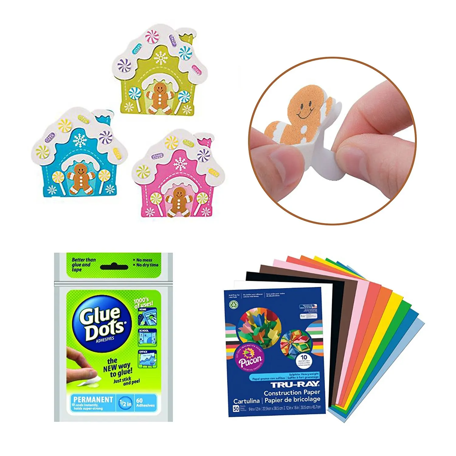5 Colors Holiday Assortment 1//8-Inch Paper 105-Pack Lake City Craft Quilling