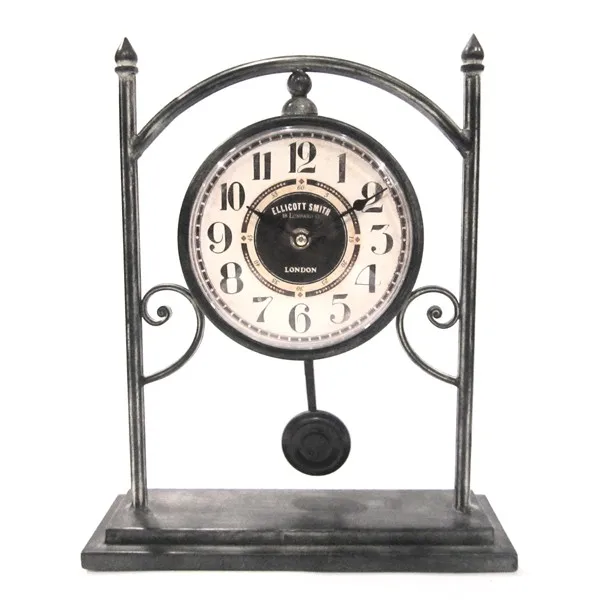 ¡gran Oferta! Reloj De Pie Decorativo De Metal Antiguo - Buy Reloj De