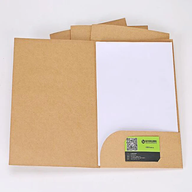 Printed Office A4 document custom paper presentation folder