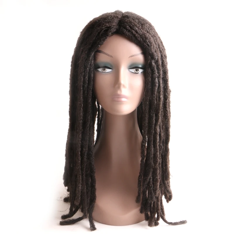 Cheap Price Dreadlocks Wig Dirty Braid Synthetic Wig For Black Women