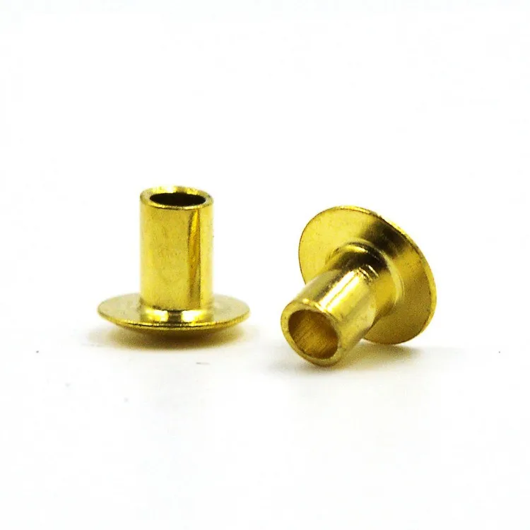 Wholesale China Manufacturer Din Gb Brass Plated Semitubular Rivets