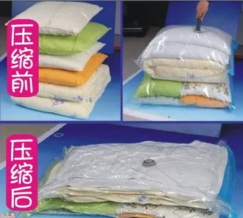 packing clothes in vacuum bags