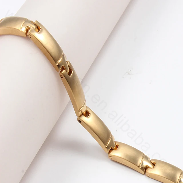 Custom stainless steel men's bracelet, exquisite magnetic buckle stainless steel charm men's bracelet.jpg