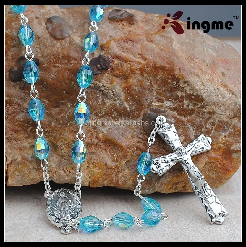 Wholesale Rosaries With Pink Crystal Roman Catholic Rosary Beads Buy Wholesale Rosaries