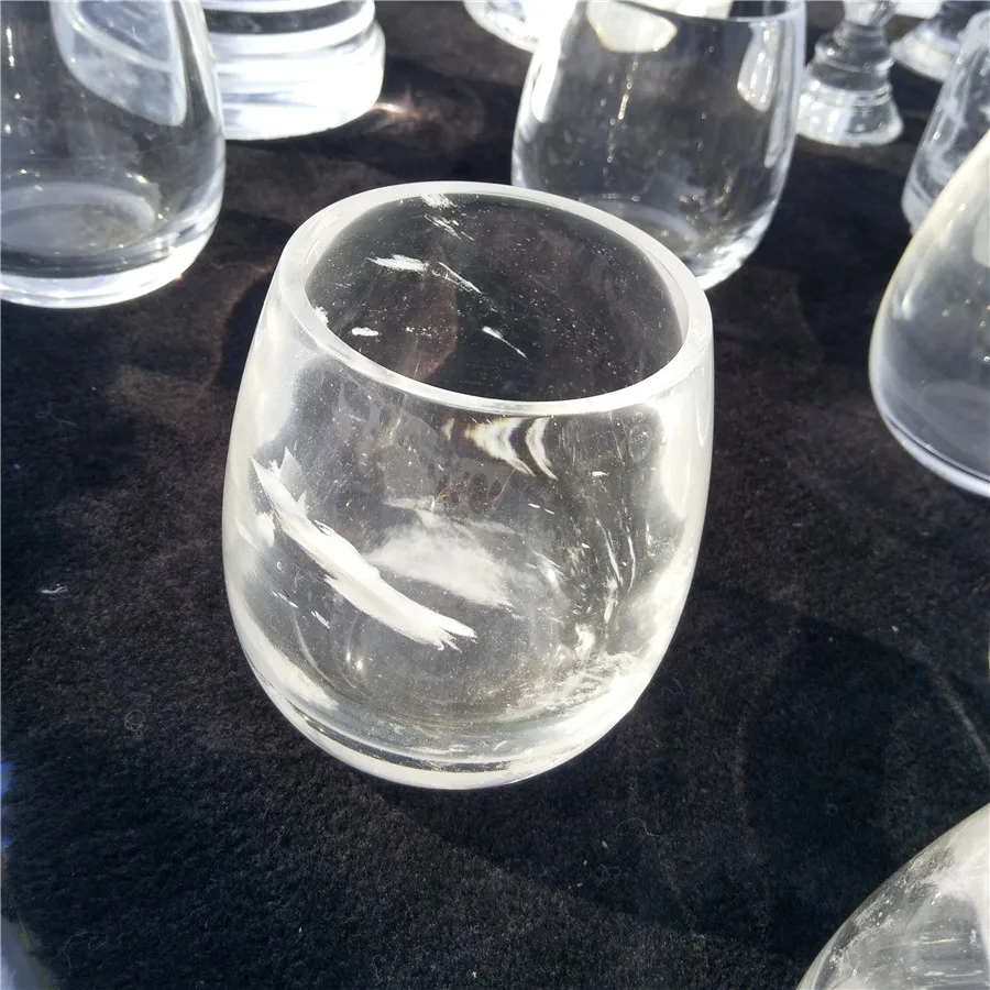 Wholesale Hand Carved High Quality Clear Quartz Crystal Cup Buy Cup