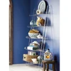 Wholesale high quality clear acrylic leaning bookshelf