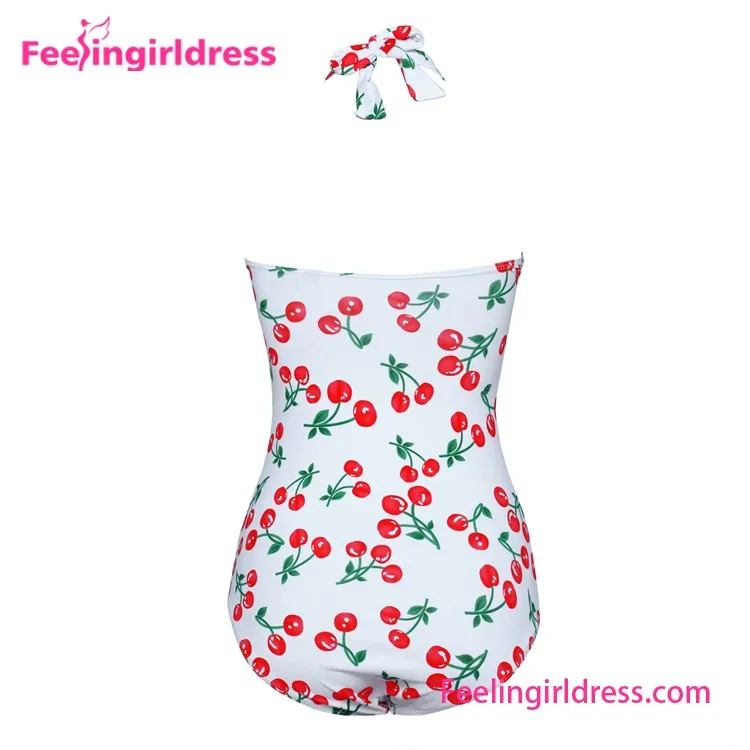 Cerise Imprimé One Piece Personnalisé Pas Cher Taille Haute Maillot ... Cerise Imprimé One Piece Personnalisé Pas Cher Taille Haute Maillot ...