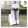 Sheer light weight organza chair sash bow tie black