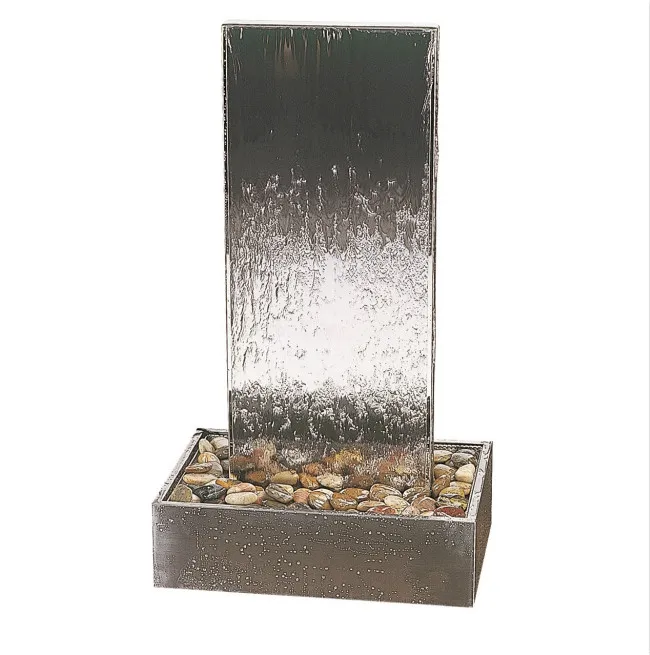 Home Decoration Stainless Steel Water Fountain Indoor Waterfall Garden ...