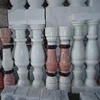 Guangxi White marble Balcony Baluster polished granite landscape Rail for interior stair case