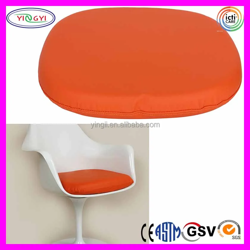 E778 Tulip Arm Chair Replacement Cushion Orange High Density Foam