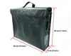 Fire Resistant Fireproof Document Money Bag (15"x11"x3"). Zipper Closure, Fire Resistant Envelope Pouch