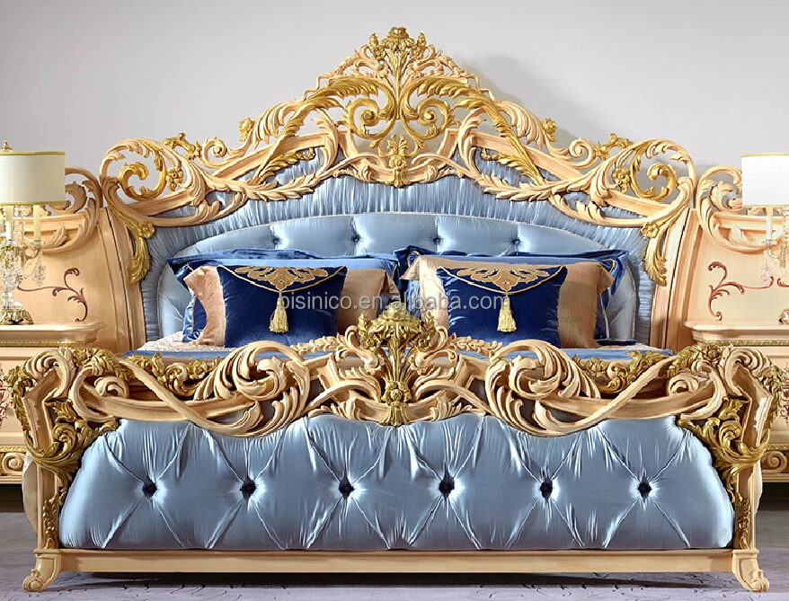 luxury italian style gold leaf bedroom furniture,baroque palace luxury italian style gold leaf bedroom furniture,baroque palace
