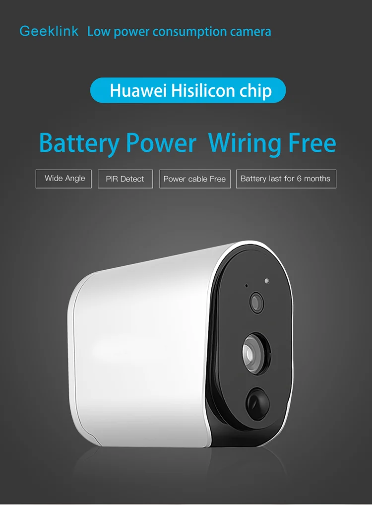 Geeklink Reasonable Price indoor hidden low power consumption mini cameras WiFi for house ip security camera system