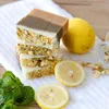 Natural lemon mint soften cold process handmade soap remove make up Facial soap