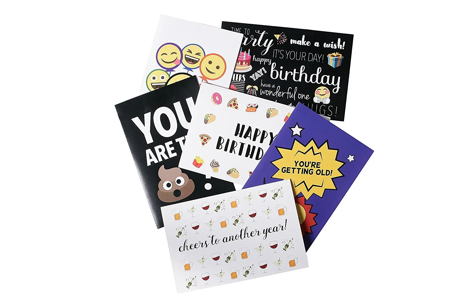 48 birthday greeting cards bulk assortment 6 emoji birthday designs 48 envelopes included - Assorted Birthday Cards In Bulk 48 birthday greeting cards bulk assortment 6 emoji birthday designs 48 envelopes included - Assorted Birthday Cards In Bulk