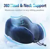 Travel Pillow - Memory Foam Neck Pillow with 360 Head & neck Support Comfortable For Long Flight, Airplane, Train, Reading