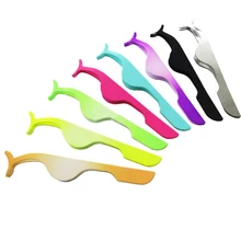 Ferramentas de beleza Cílios Postiços Cílios Curler Pinças de Aço Inoxidável Clipe Para Extensões Da Pestana Maquiagem ferramentas Acessórios
