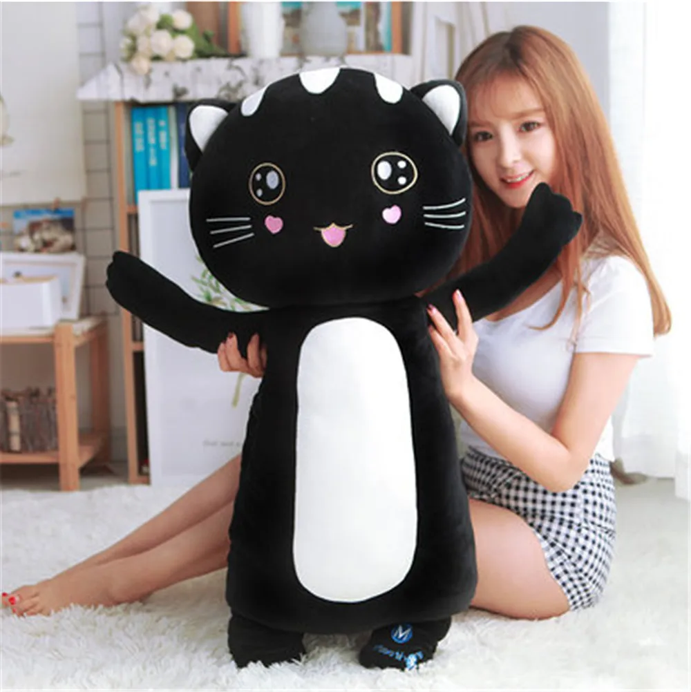 Fancytrader Super Soft Cat Plush Toy Warm Hands Doll Big Stuffed Fluffy Animals Cats Pillow Cushion 90cm6