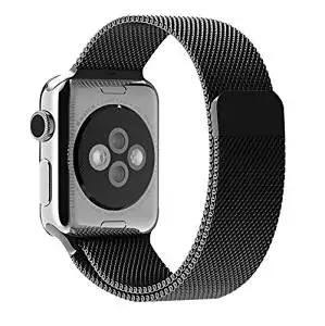 Apple watch band,iitee(TM) Milanese Magnetic Loop Stainless Steel Strap Watch Bands for Apple Watch iwatch (42mm black)