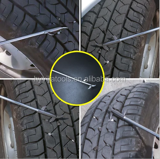 Car Tire Groove Tool Cleaning Hook Wheel Tread Slot Stone Gravel Remover Tire Stone Hook Tire Cleaning Hook