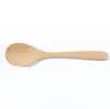 Custom LOGO coffee Beech lacquerless spoon,Japanese mini honey spoon solid small wooden spoon