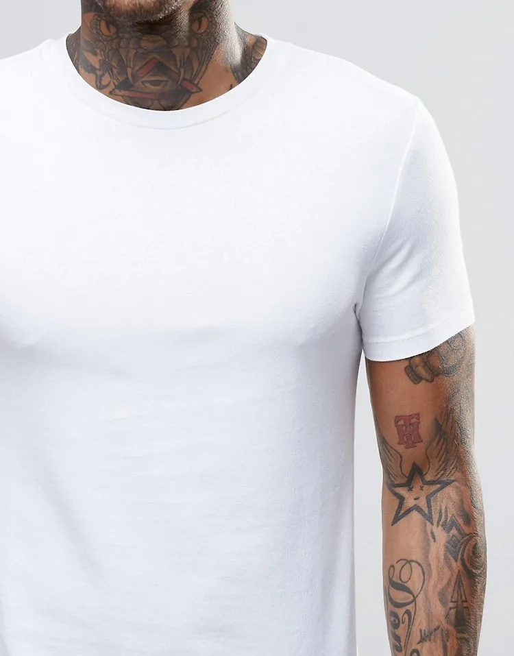 Wholesale Slim Fit Men's Plain White Tshirts 100 Cotton Buy Plain T