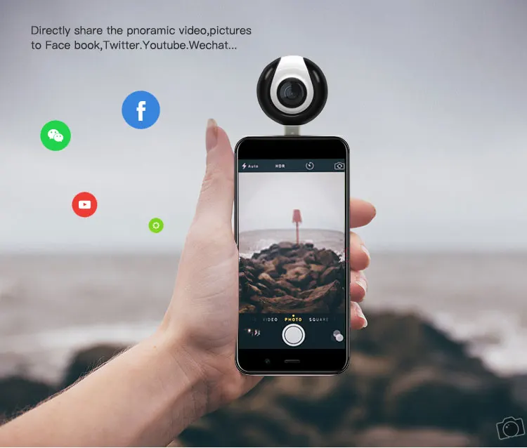 720 Degree Hd Camera Live Videos Photos Share Mini Camera 360 Vr