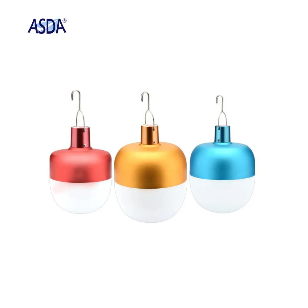 2020 new design portable USB rechargeable wireless night market lighting emergency LED bulb