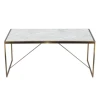 Modern Design Marble Coffee Table With Iron Stand Bedroom Furniture