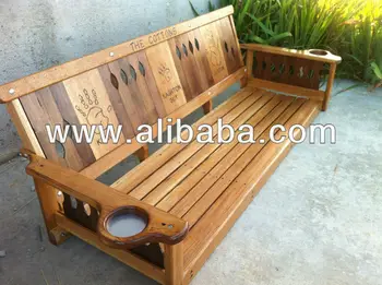 Personalized Oak Porch Swing Wooden Product Personalized Oak Porch Swing