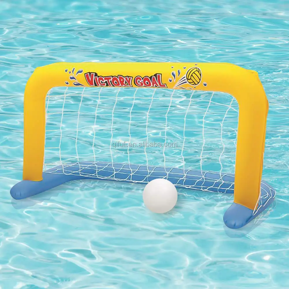 Inflatable Soccer Goal With Ball Toys For Kids Summer Swimming Water