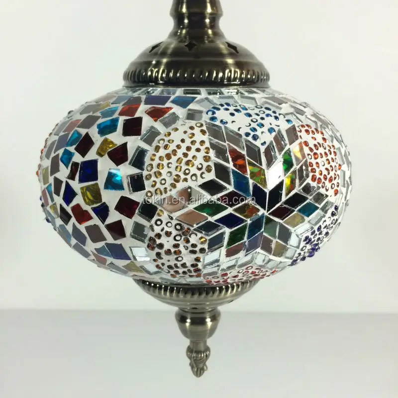 Tokin Beautiful Handmade Turkish Mosaic Lamp Single Ball Hanging Lights for Home and Night Club Decoration