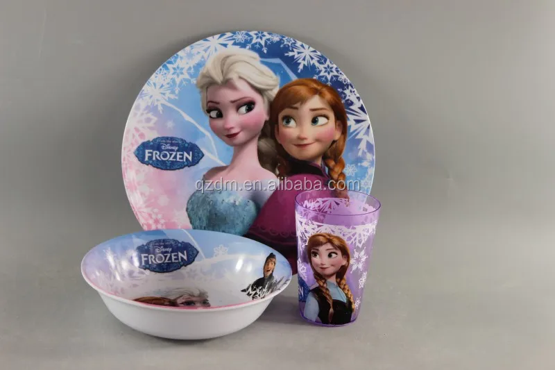 3pcs Melamine dinner set for girl