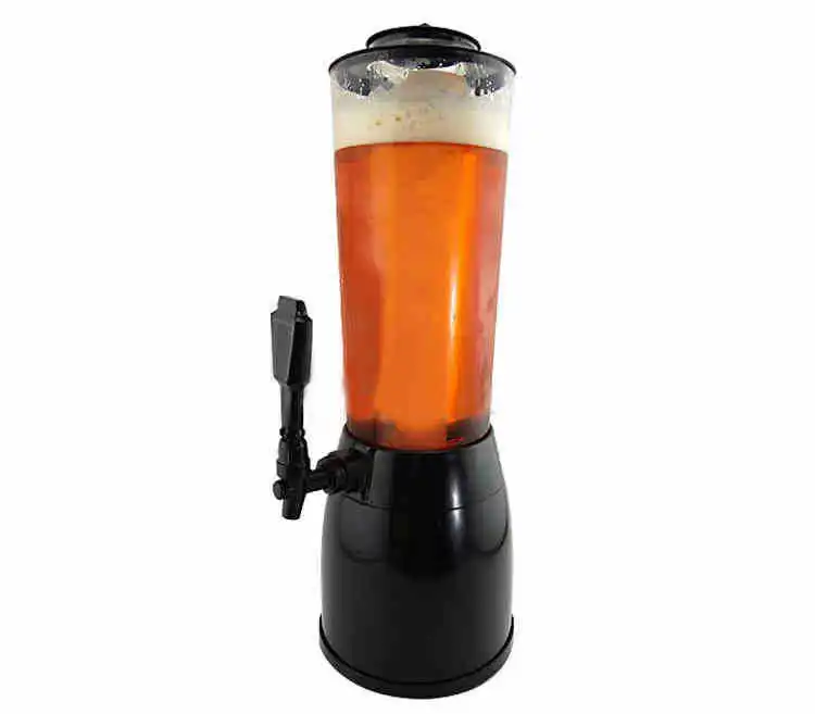 Beer Tower 5 Liters Sky Tabletop Beverage Dispenser with cooling three taps 