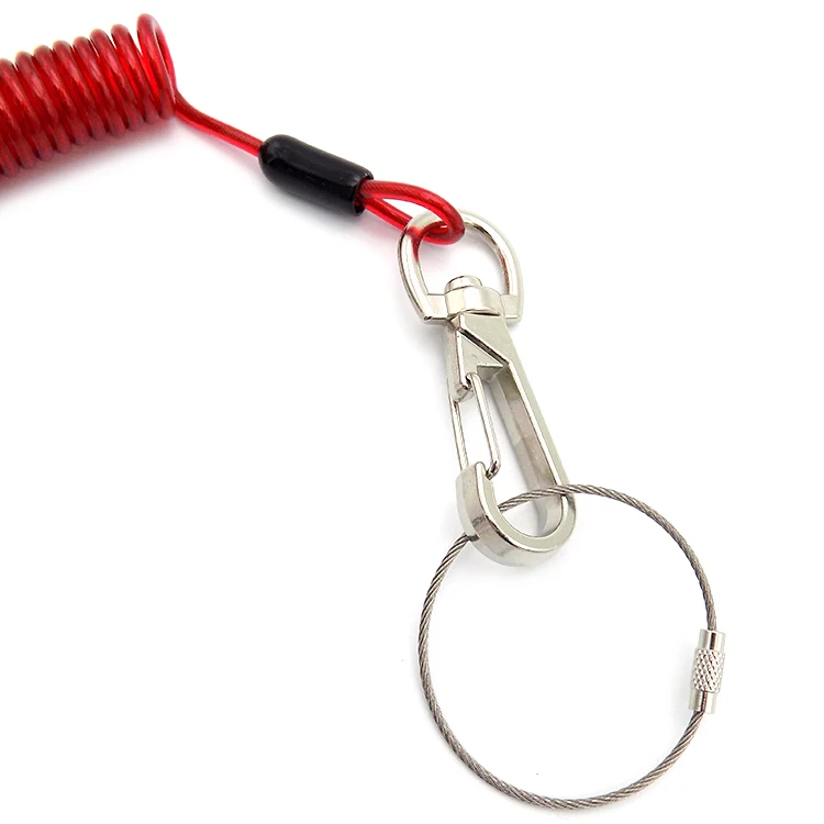 spring steel lanyard