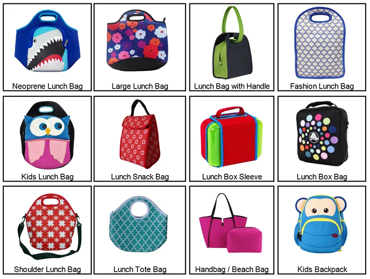 Wholesale Custom Insulated Promotion Kids Lunch Bag Neoprene