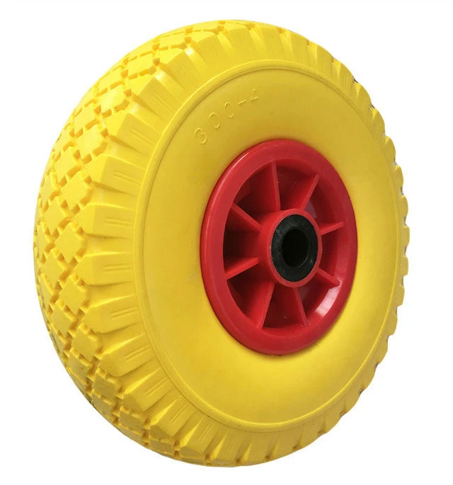 10 Inch 3.00-4 Pu Foam Wheel With Plastic Rim For Trolley - Buy Pu Foam ...